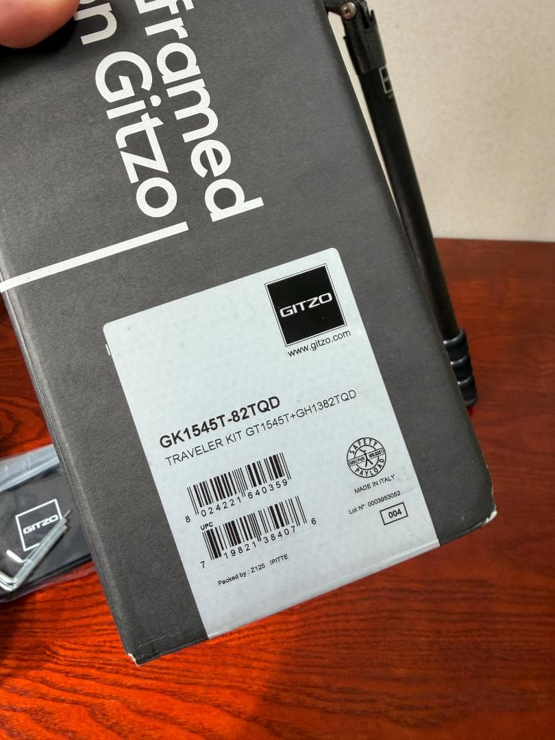 ジッツオ Gitzo トラベラー三脚 GT1545T+雲台GH1382TQD