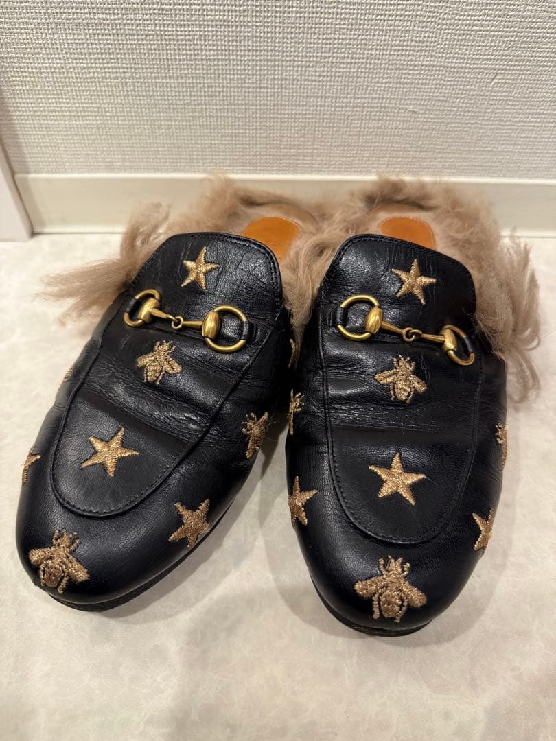 r*K様 グッチ　GUCCI プリンスタウン　フラットサンダルスリッパビースター