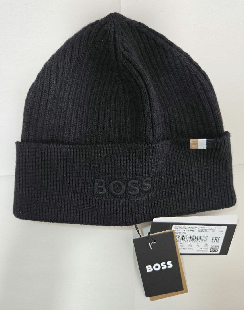 ヒューゴ・ボス ニット帽 フリーサイズ