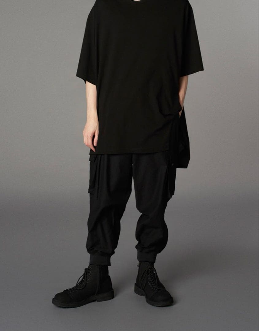 パンツ GroundY / COTTON TWILL RIBBED HEM CARGO