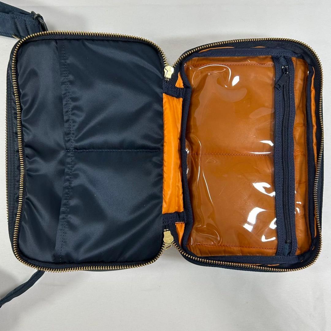 【未使用級/カード付き/現行】ポーター タンカー ショルダーバッグ 斜め掛け 紺