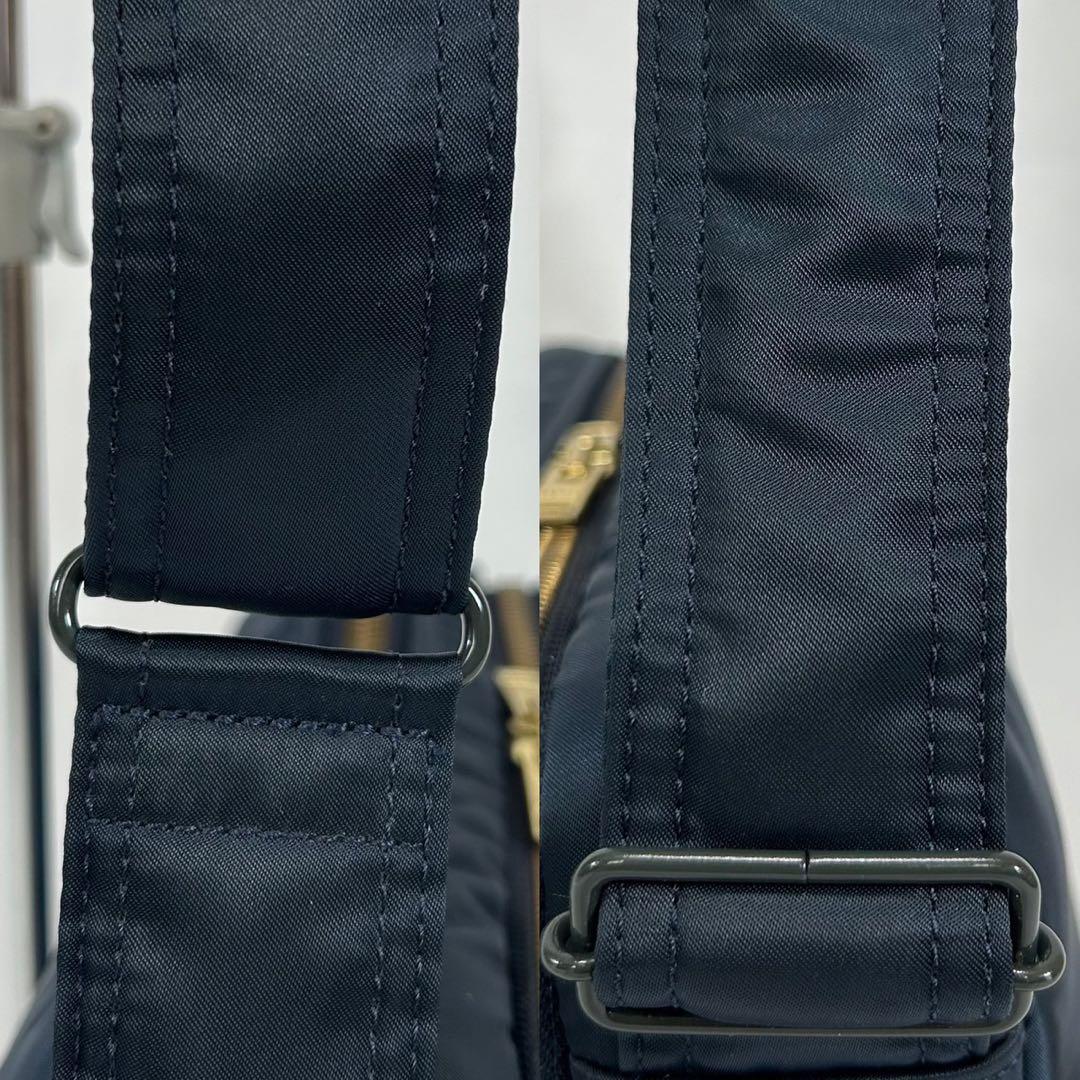 【未使用級/カード付き/現行】ポーター タンカー ショルダーバッグ 斜め掛け 紺