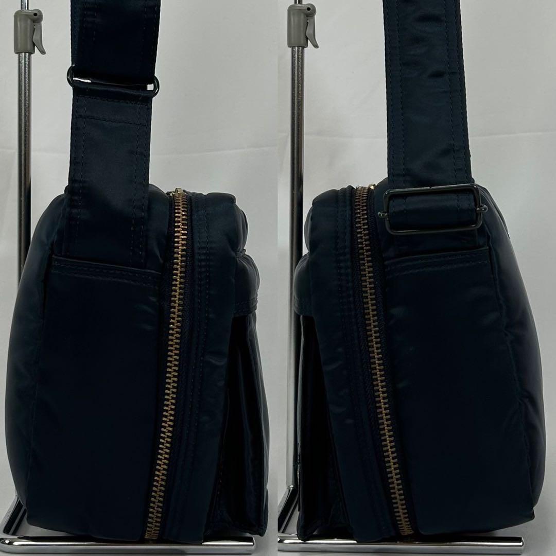 【未使用級/カード付き/現行】ポーター タンカー ショルダーバッグ 斜め掛け 紺