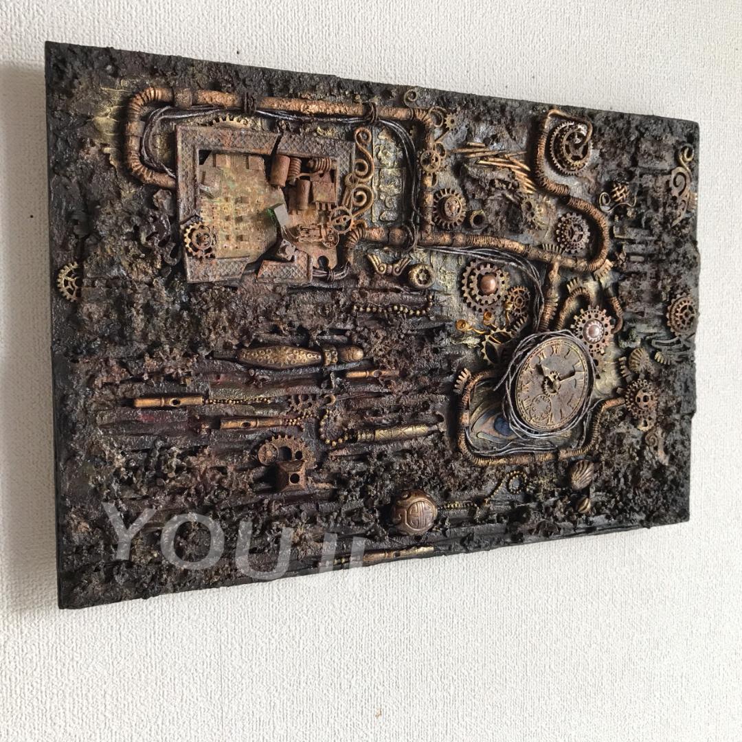 テクスチャーアート スチームパンクアート 立体画 原画1点もの SP #6