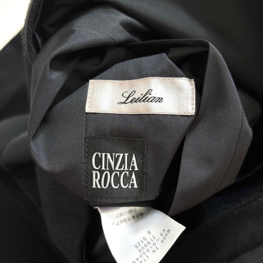極美品✨レリアン CINZIA ROCCA カシミヤ ウール ブルゾン ブラック