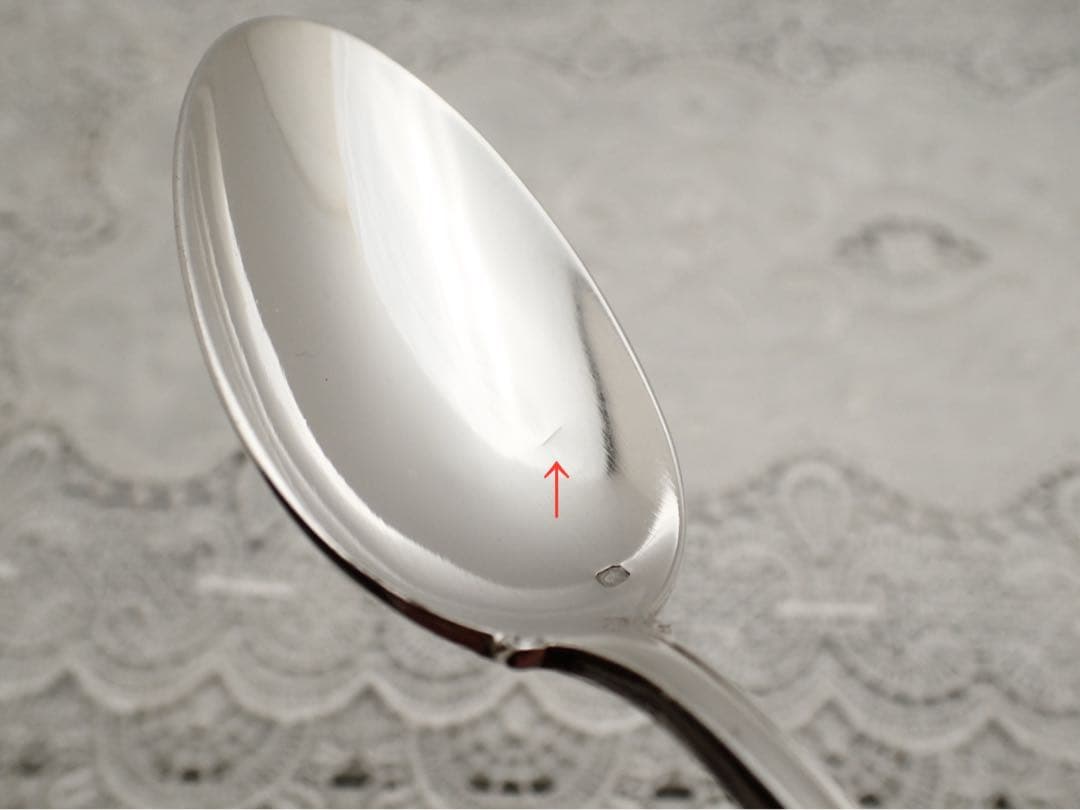 フランス アールヌーボー期 純銀無垢 スプーン&フォークセット ⑥ 小傷あり