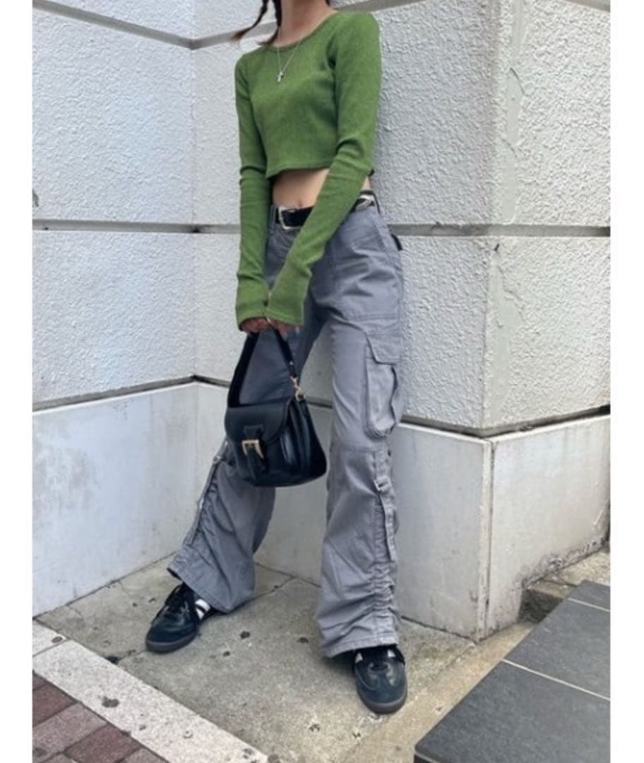 SLY ローウエスト ミリタリー フレアパンツ Y2K