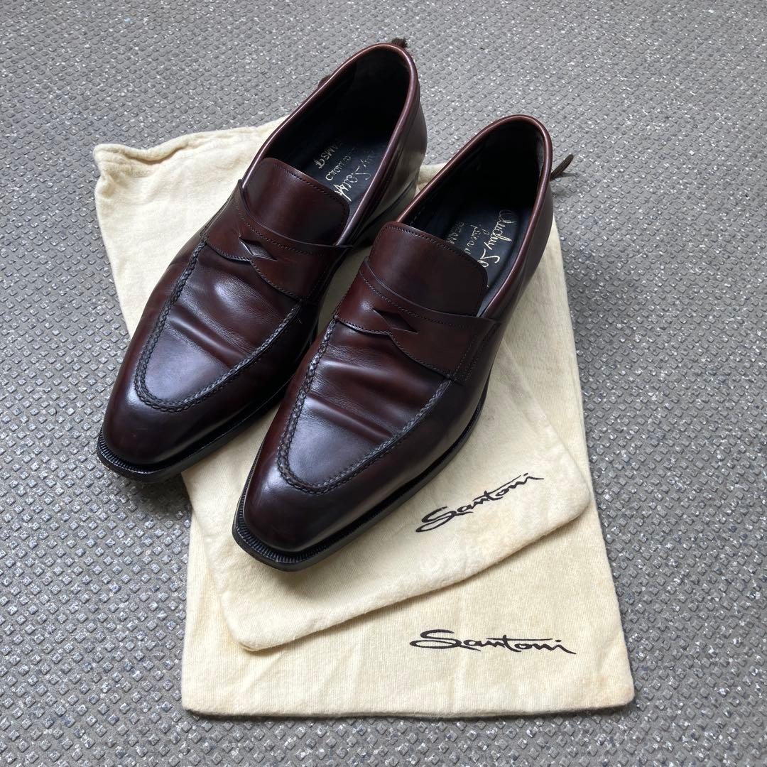 bamiki　Santoni ダークブラウン ドレスシューズ　#7