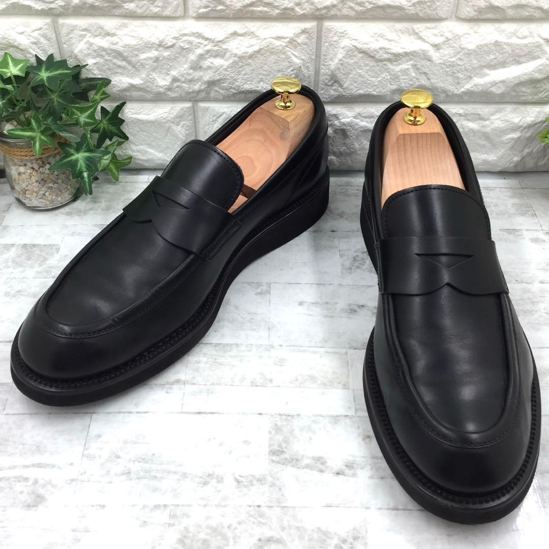 【美品】TOD'S トッズ Tタイムレス ローファー レザー 25.5 黒
