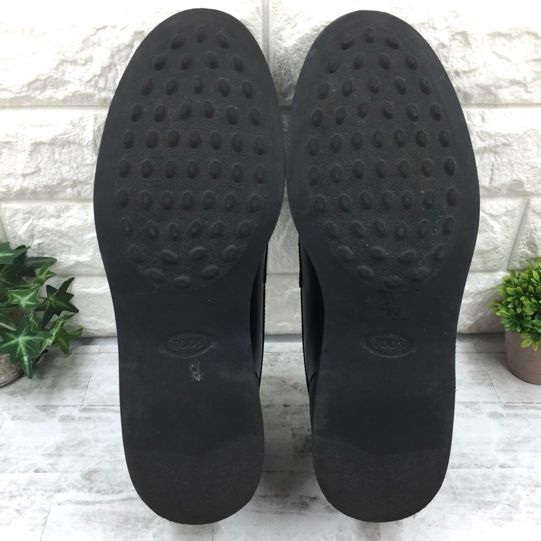 【美品】TOD'S トッズ Tタイムレス ローファー レザー 25.5 黒