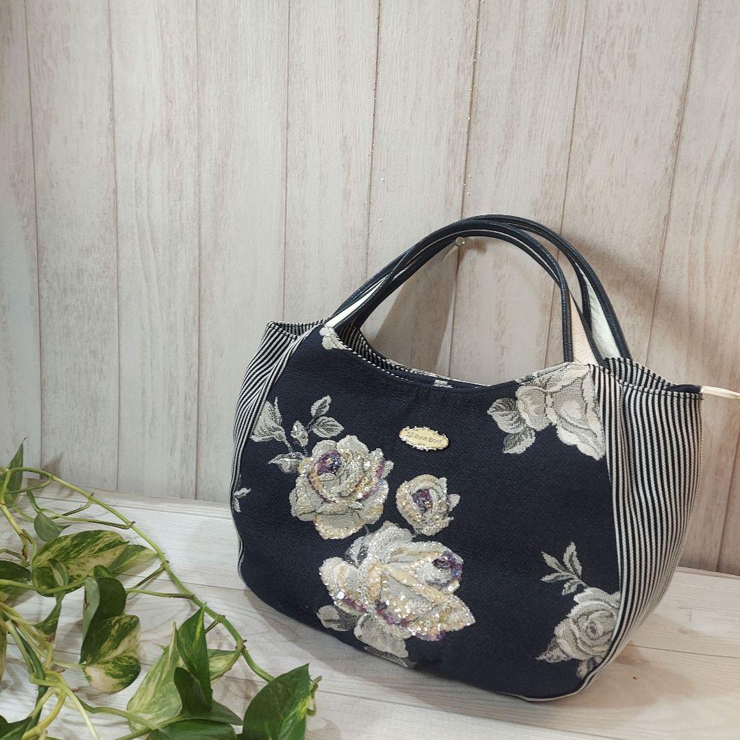 Think Bee! ノバビアンカ ビーズ トートバッグ ゴブラン織り