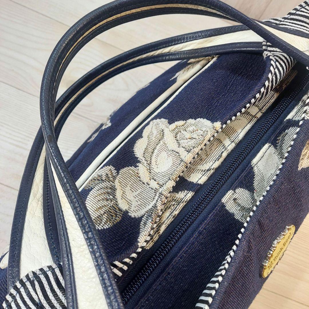 Think Bee! ノバビアンカ ビーズ トートバッグ ゴブラン織り