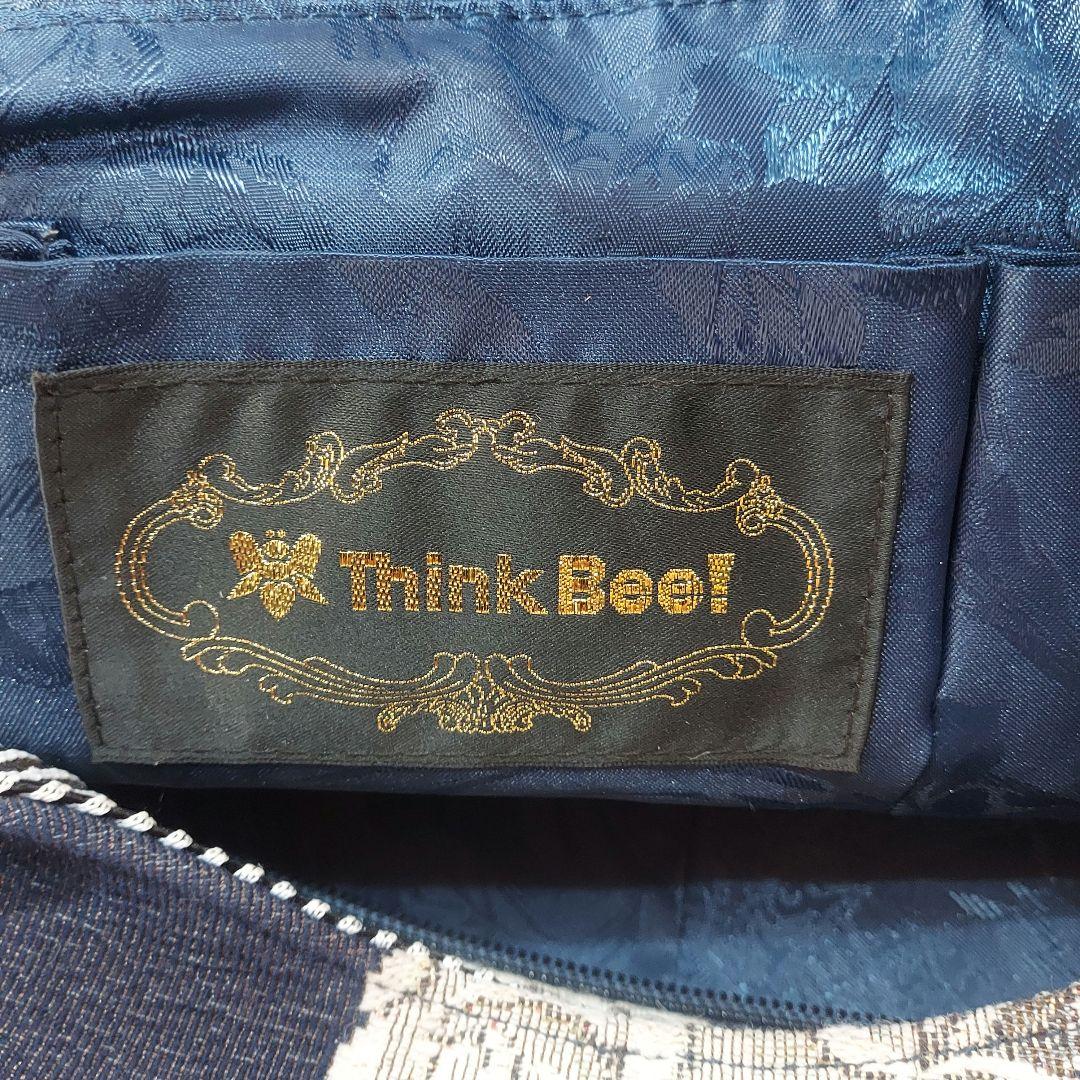 Think Bee! ノバビアンカ ビーズ トートバッグ ゴブラン織り