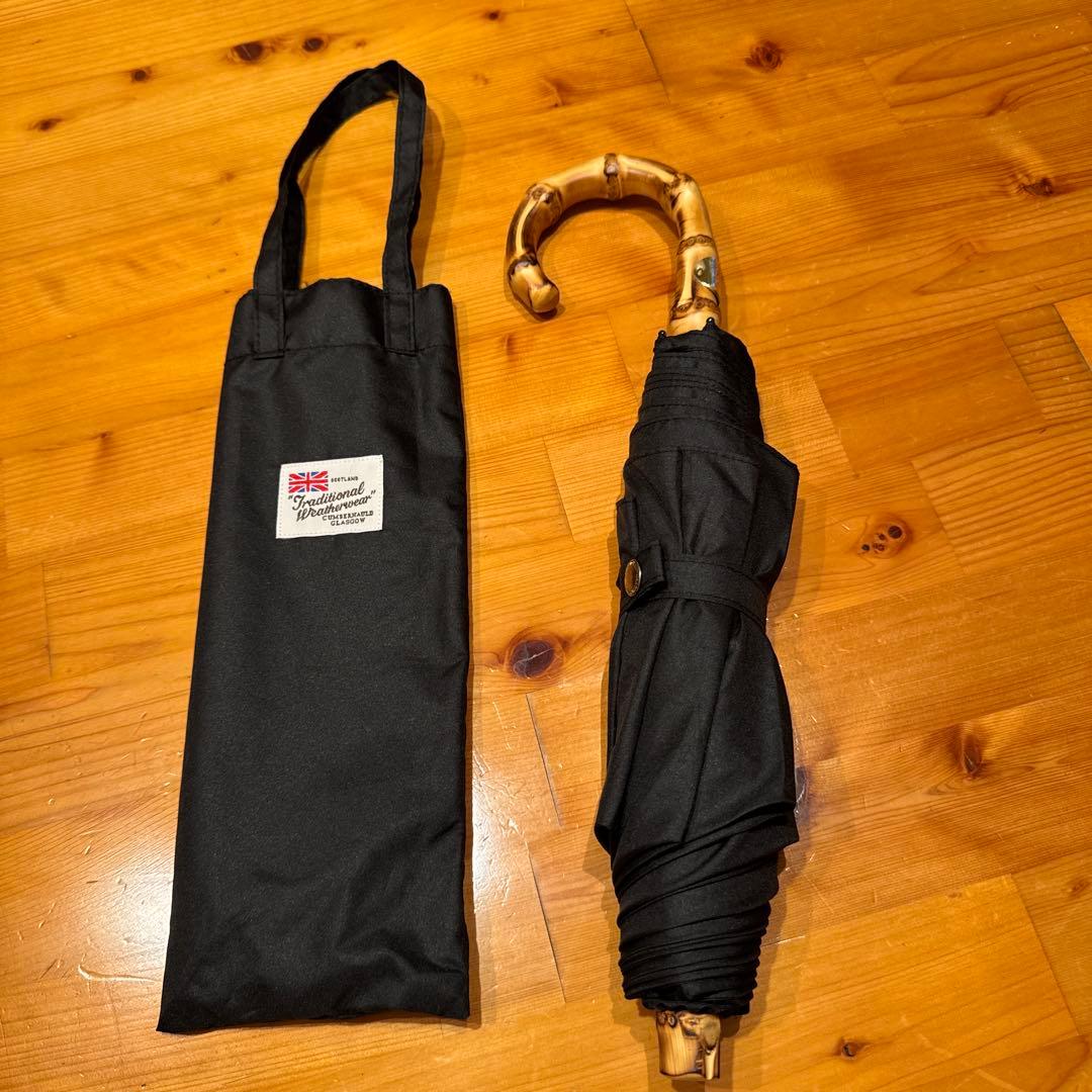 Traditional Weatherwear 折りたたみ傘 ブラック