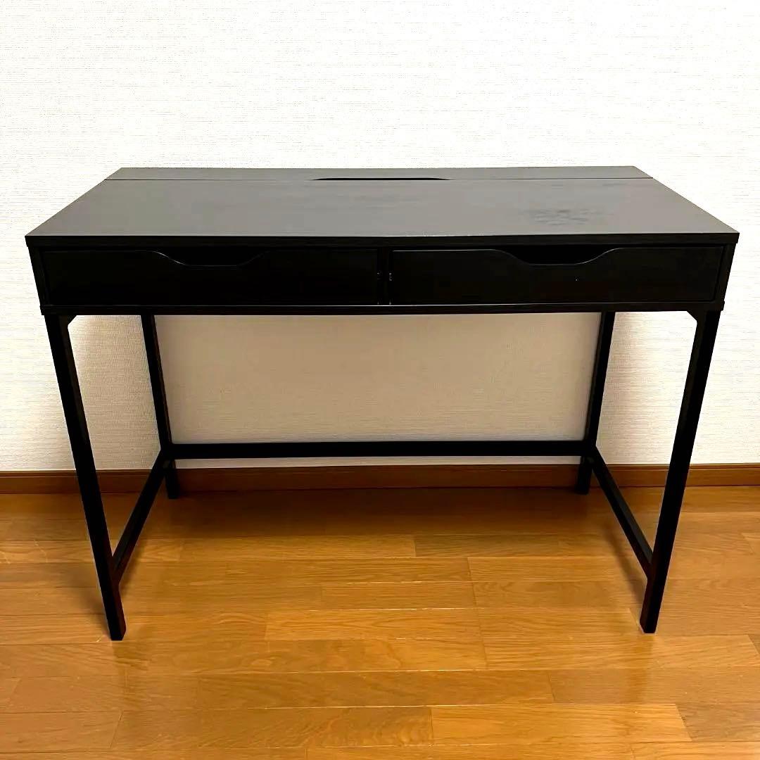 【青菜 】IKEA ALEX アレクス PCデスク 黒 パソコンデスク