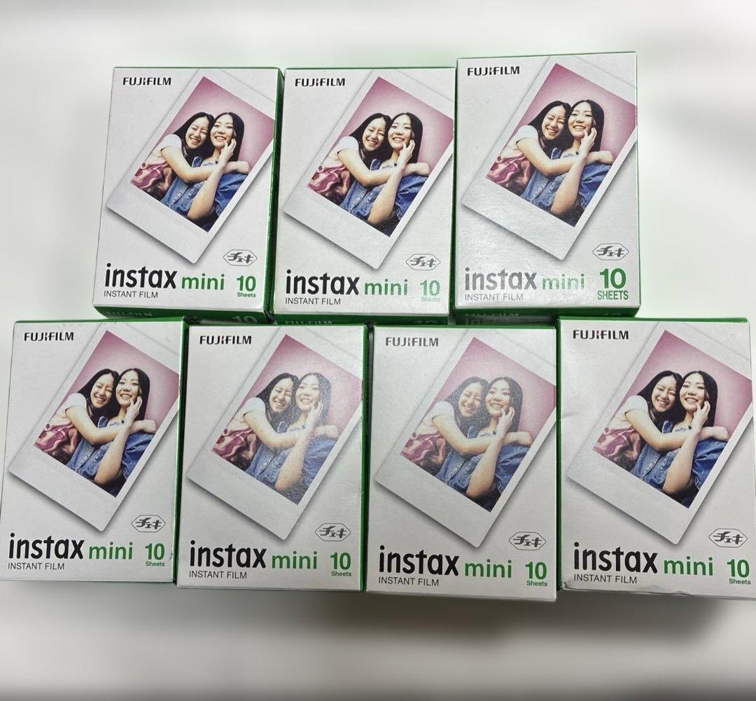 FUJIFILM instax mini チェキフィルム　10枚 × 7個