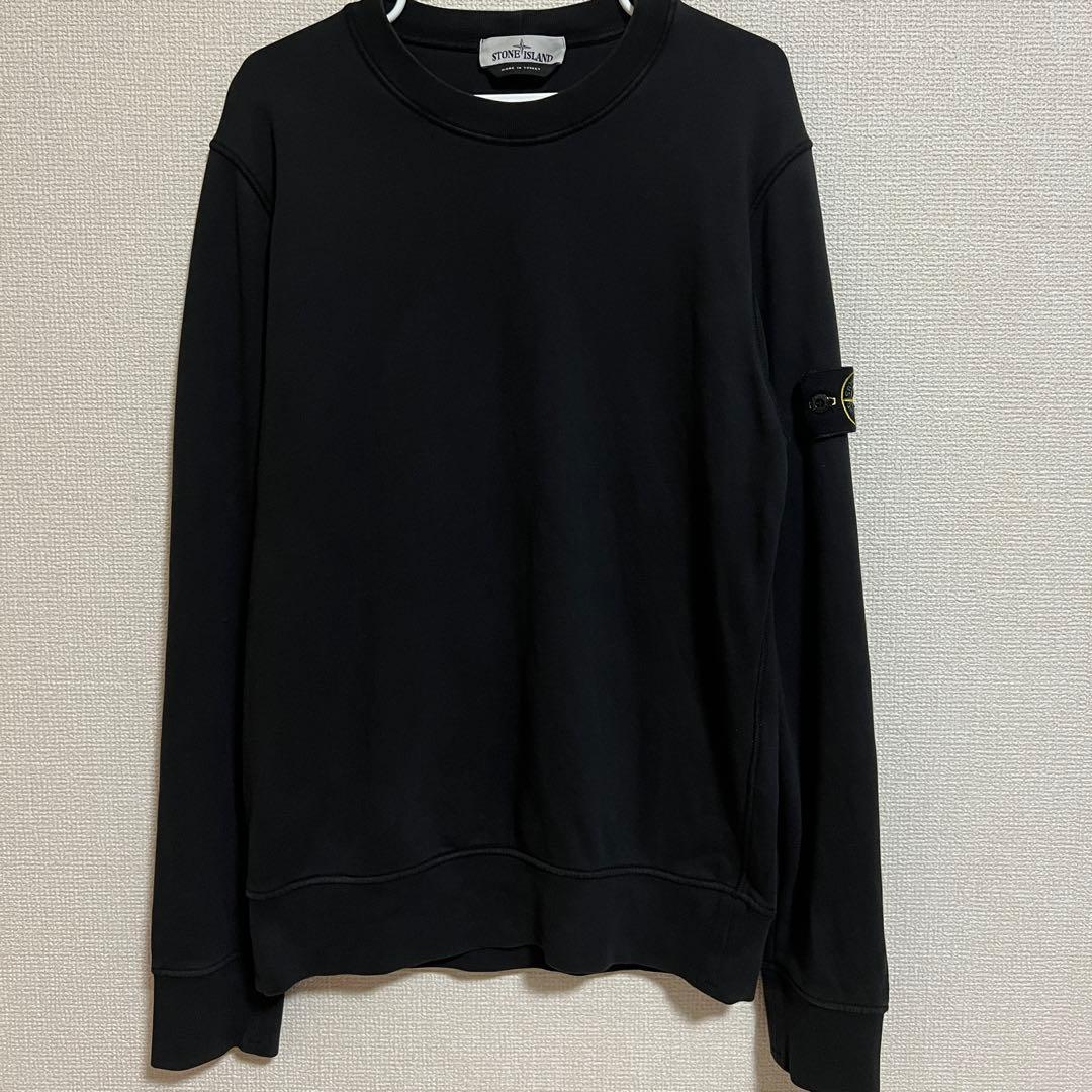 STONE  コットン　クルーネック　トレーナー　ブラック Mサイズ