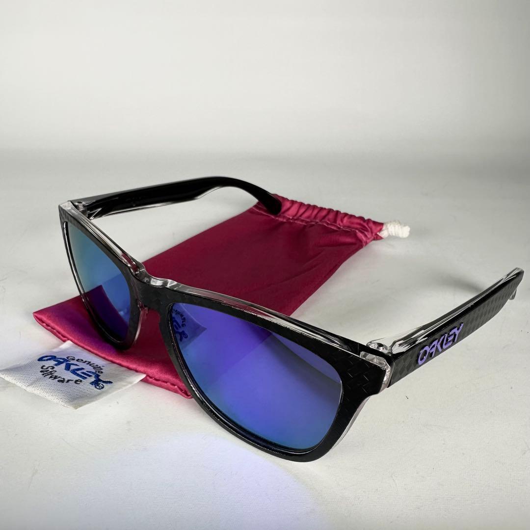 OAKLEY サングラス Frogskins フロッグスキン カーボン調 黒