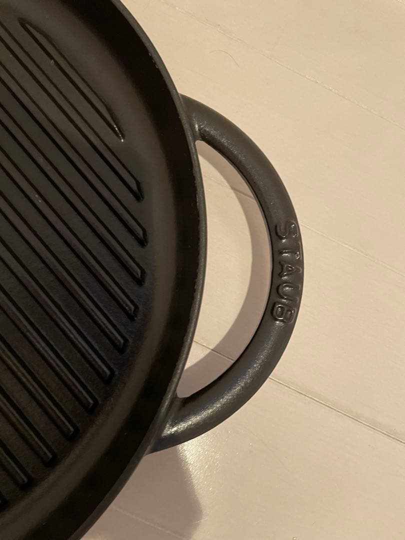 ストウブ　グリルパン30cm ガラス蓋付き