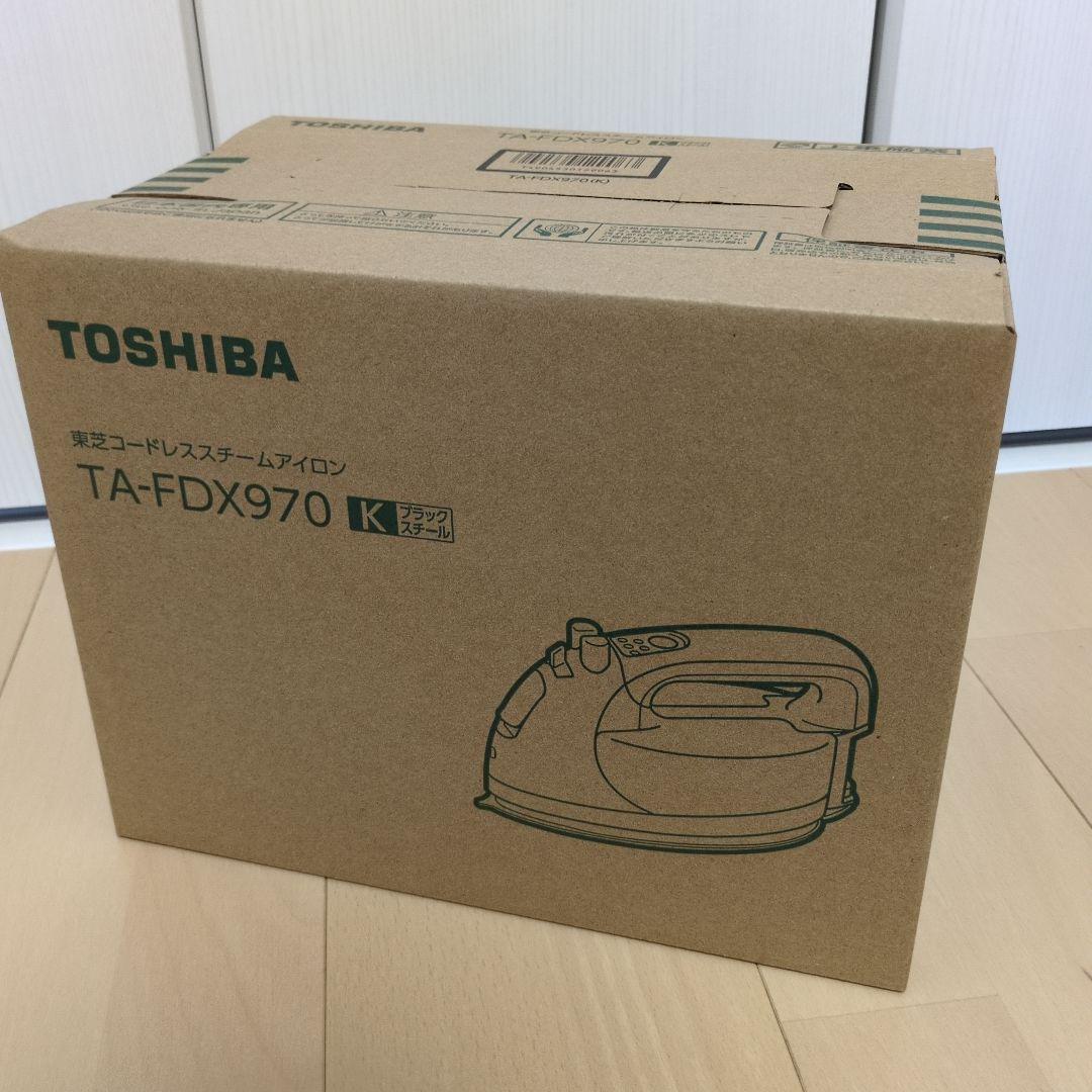 【新品未開封】TOSHIBA コードレススチームアイロン TA-FDX970 K