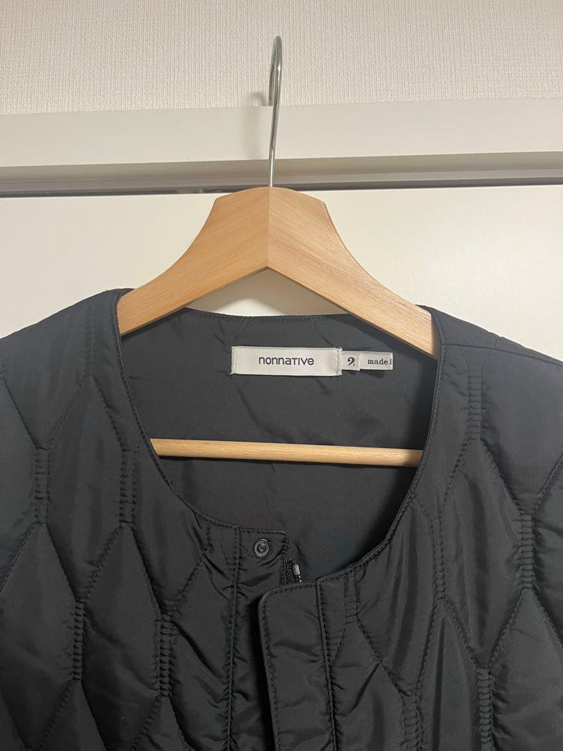 nonnative キルティングベスト サイズ2 黒 美品