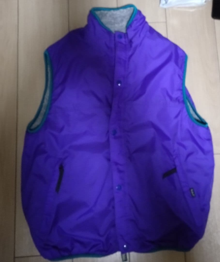 90s Woolrich フリース ボア ベスト ウールリッチ リバーシブル