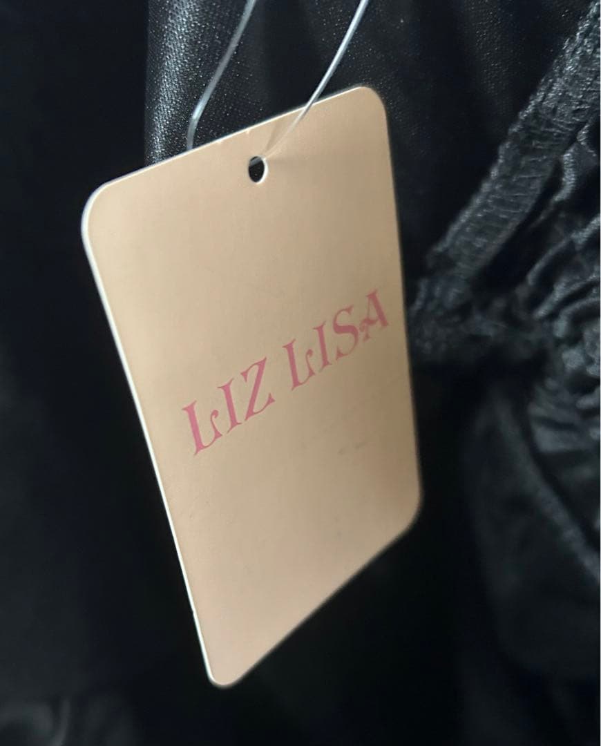 LIZLISA リズリサ スカパン 2連リボンベルトスカパン ブラック 黒