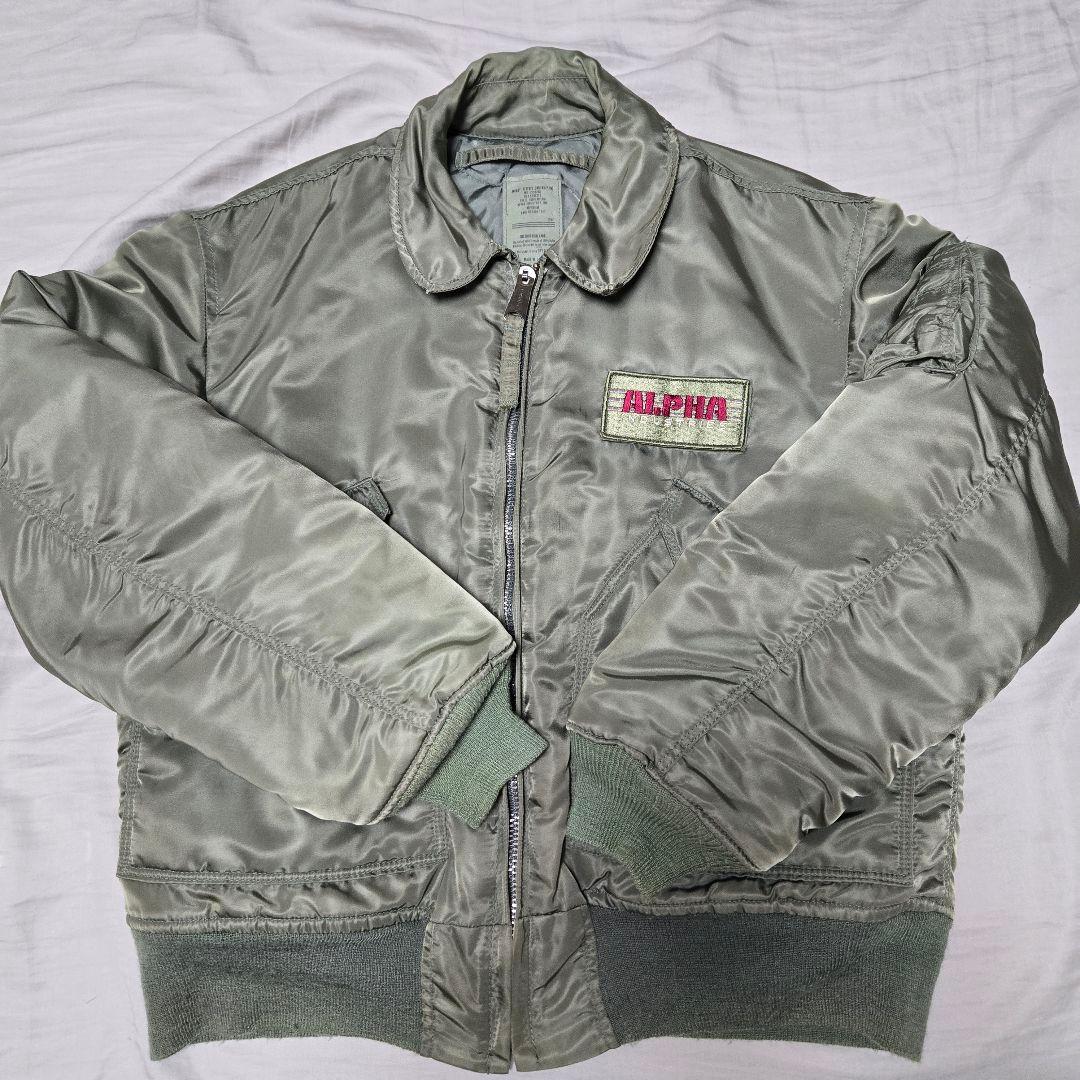 ALPHA CWU-45P ミリタリージャケット M グレー