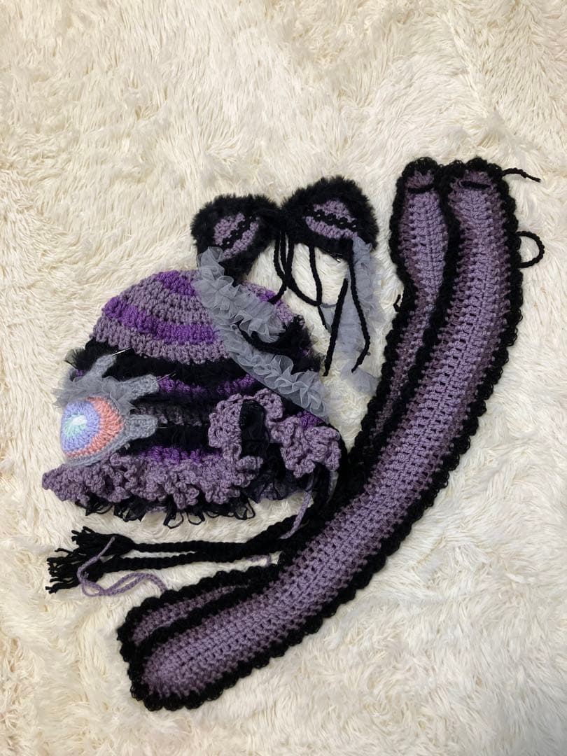 ネコ耳ニット帽　うさ耳ニット帽　ボンネット帽子　Witch wizard ☺︎