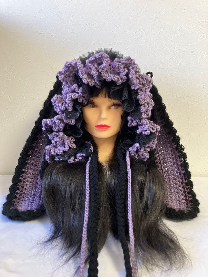 ネコ耳ニット帽　うさ耳ニット帽　ボンネット帽子　Witch wizard ☺︎