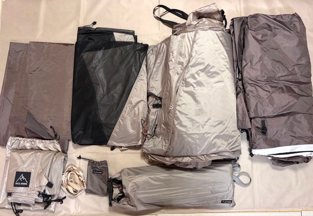 【最終価格】ラーテルワークス　ガーネル　2ルームテント　メッシュ窓スカート付き