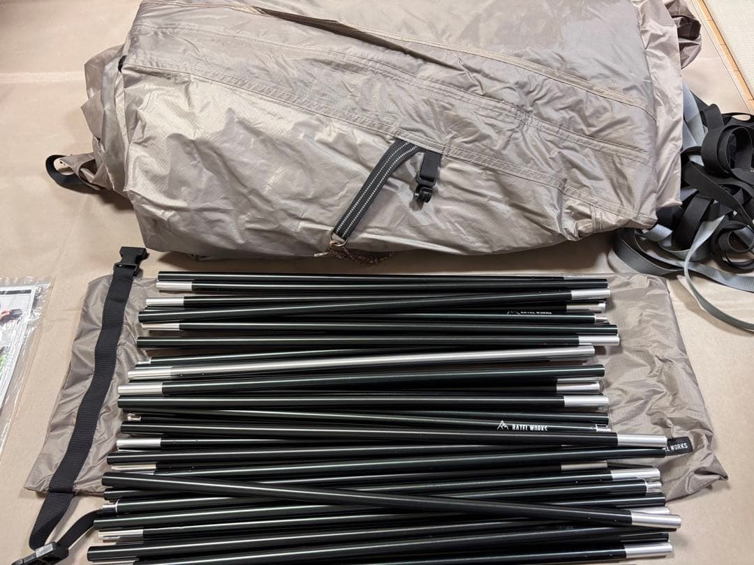 【最終価格】ラーテルワークス　ガーネル　2ルームテント　メッシュ窓スカート付き