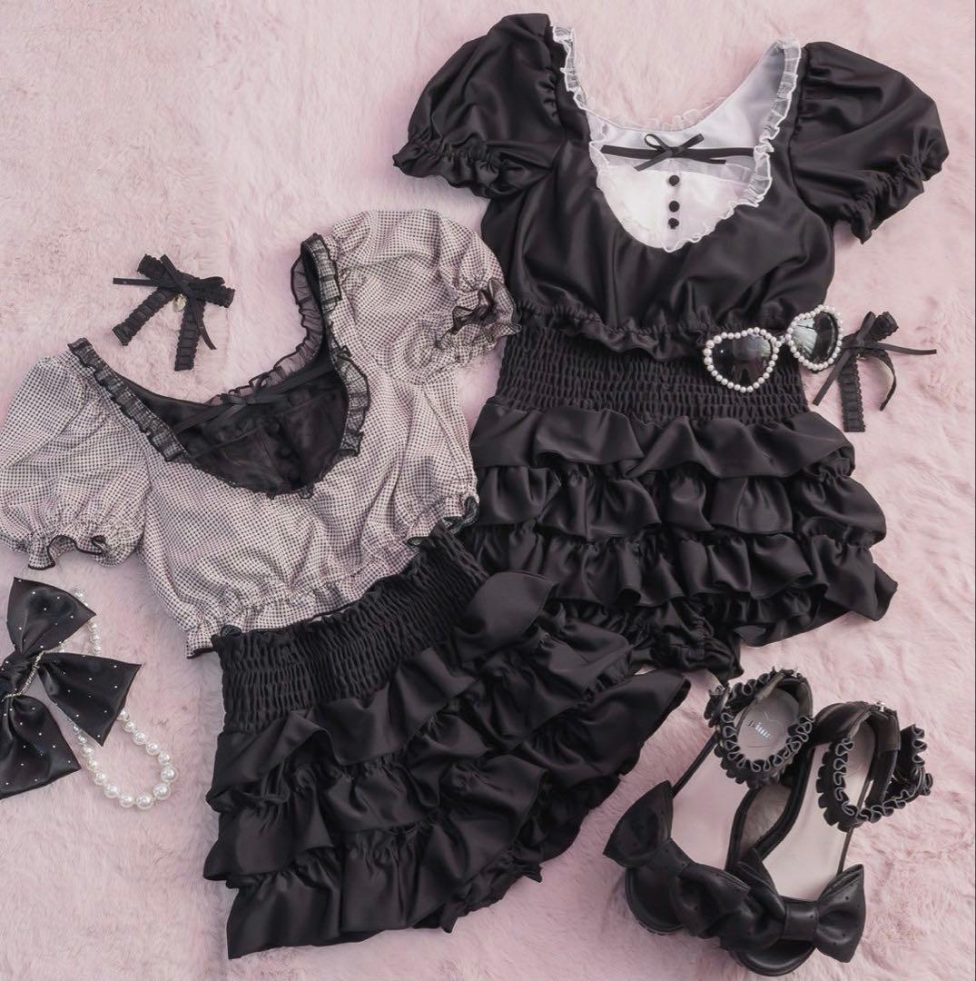 pium スウィムウェア チェック柄