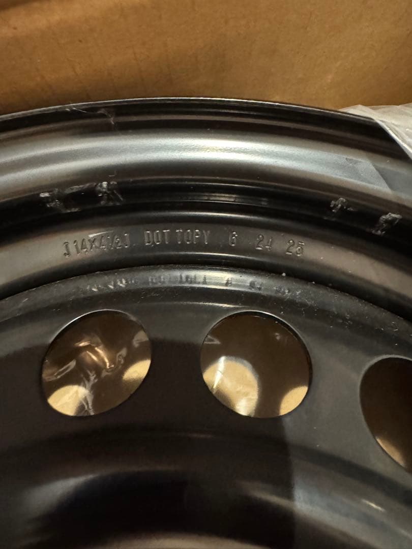 14インチ 鉄チン 新車外し 4本セット