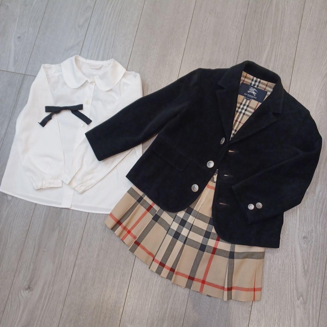 バーバリー　卒園式　入学式　女の子　110 120