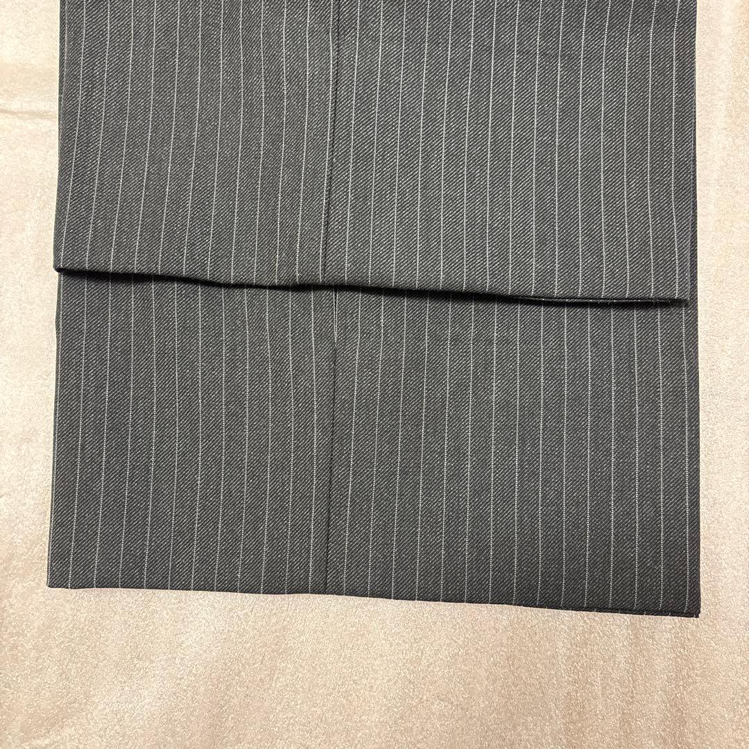 美品✨AB7 大きいサイズ イギリス高級生地 グレーストライプ セットアップ