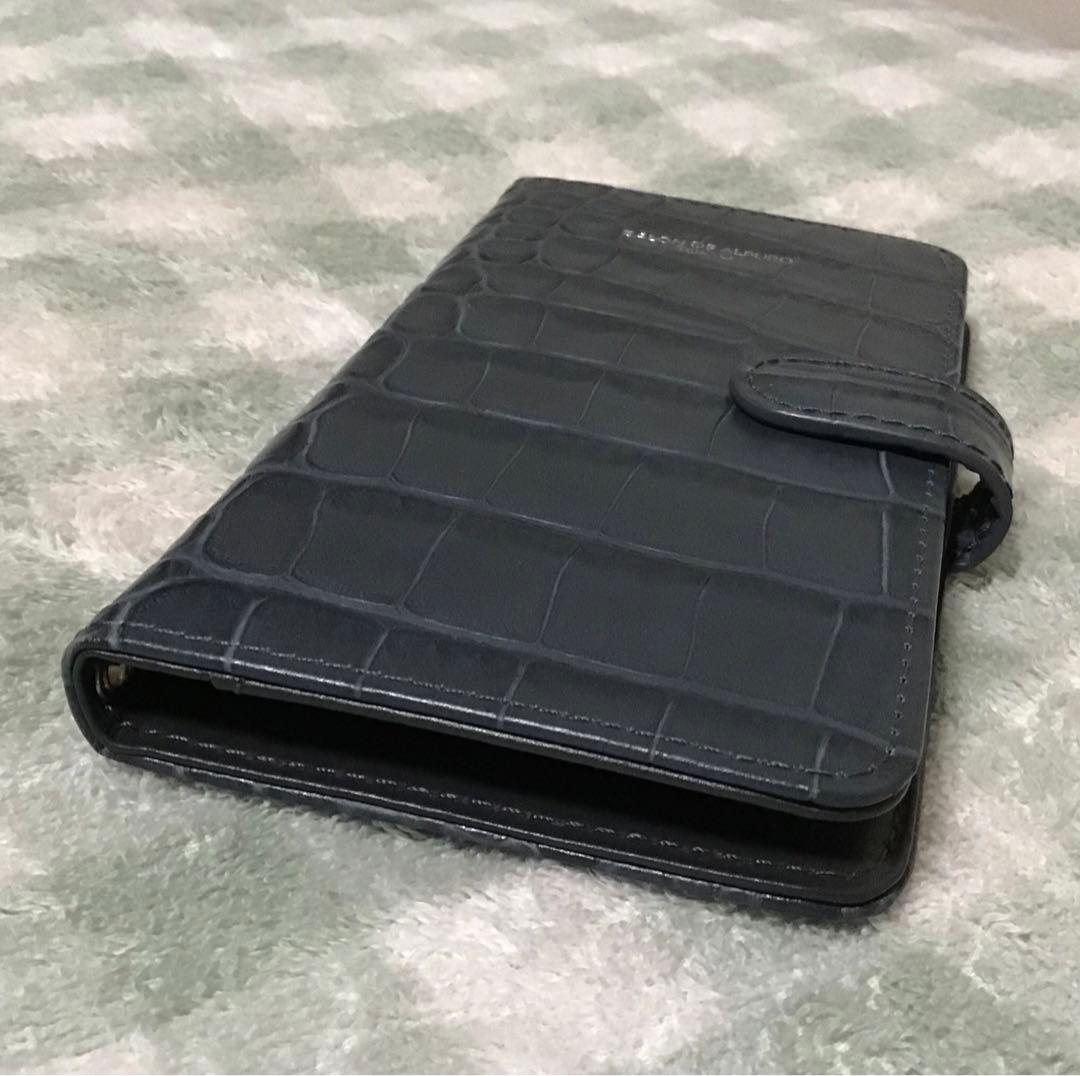 SALON DE ALFURD クロコダイル柄 多機種対応 手帳型スマホケース