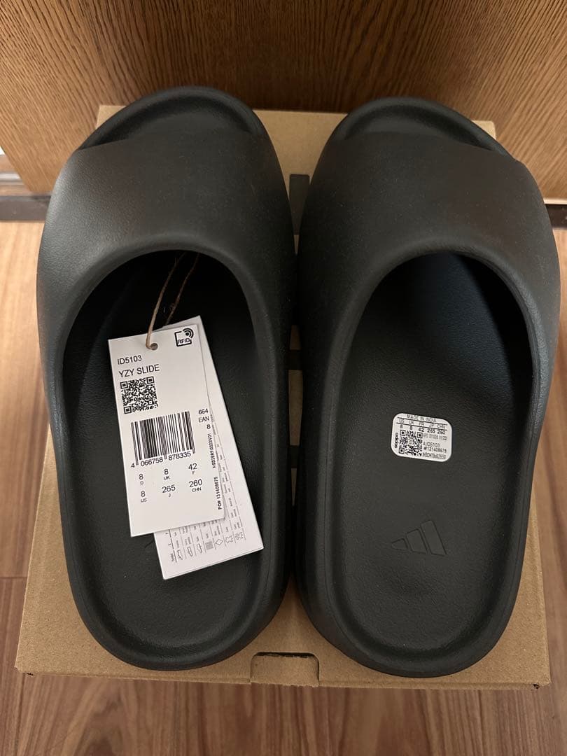靴 adidas YEEZY SLIDE Dark Onyx 26.5cm