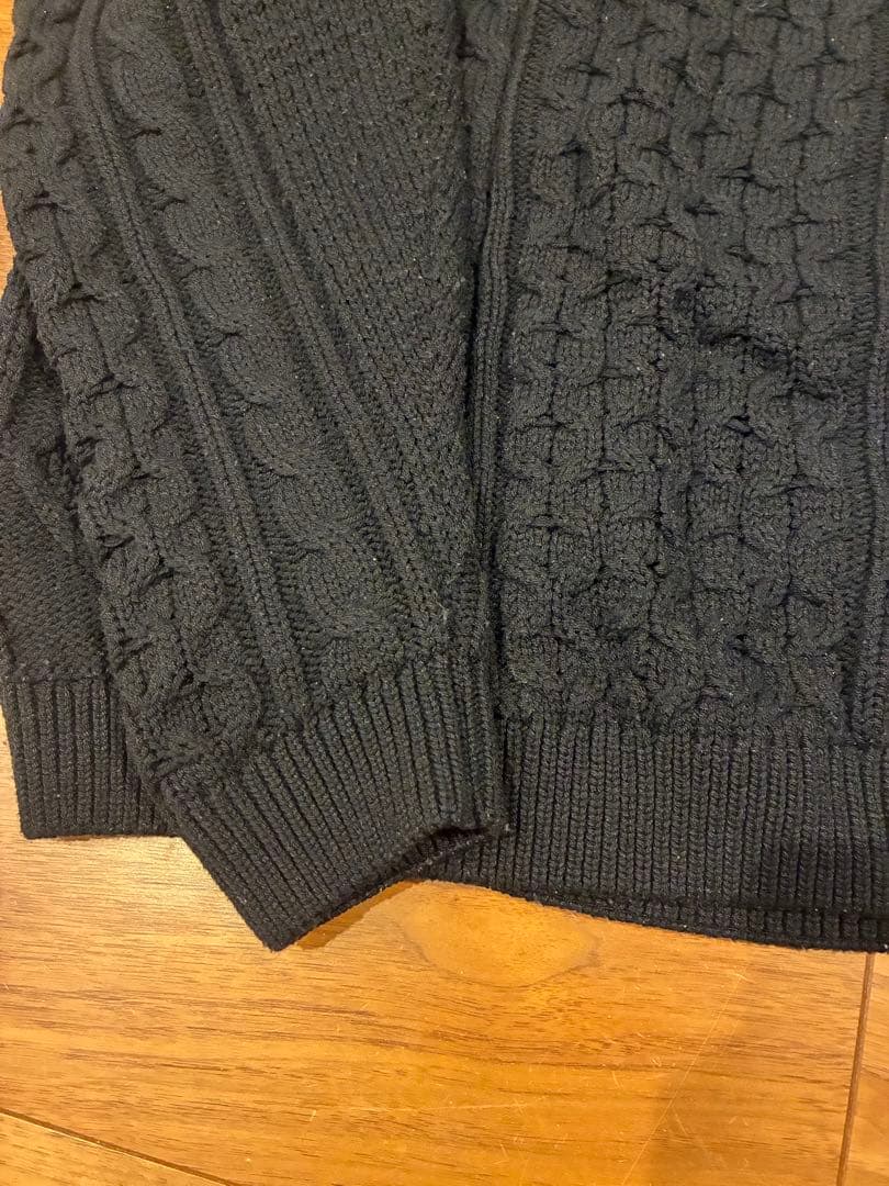 Nike ブラック ケーブルニットセーター XL