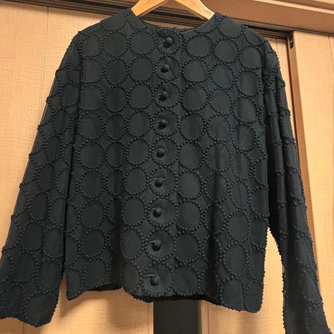 ミナペルホネン タンバリン　ジャケット黒38号