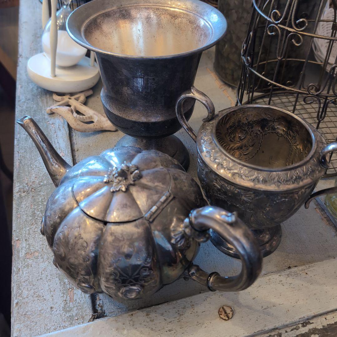 アンティーク メタル製 器 3点