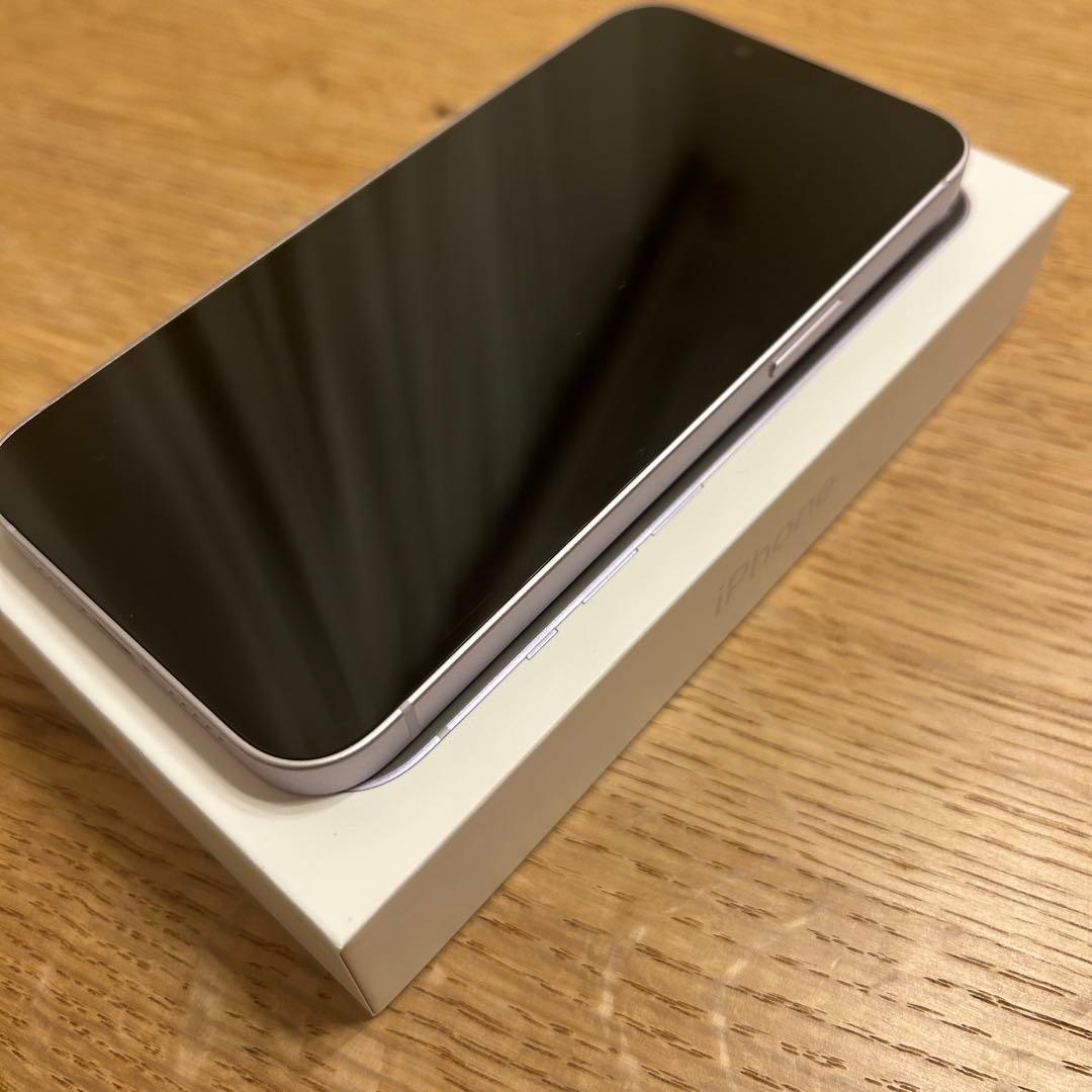 美品 Apple iPhone 14 パープル 本体