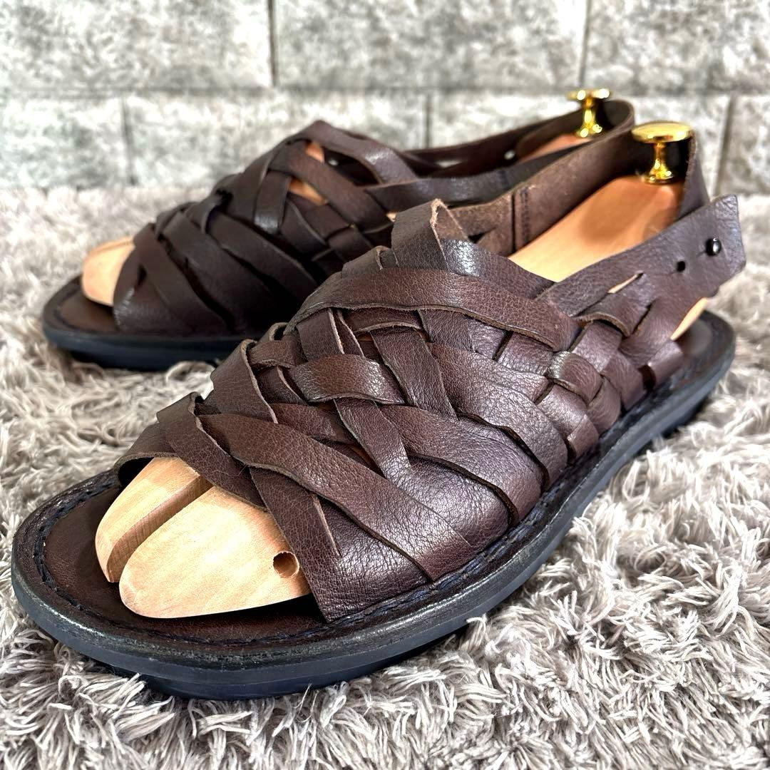極美品❣️trippenトリッペン SWAMP メッシュサンダル メンズ 茶 41