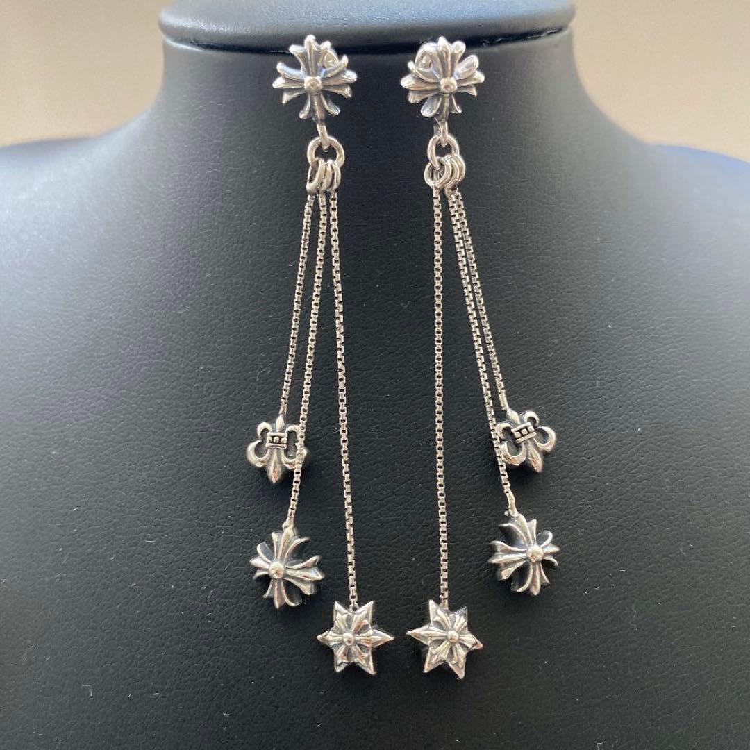 シルバー925 ピアス JOJOイヤリング ジョジョピアス クロスピアス