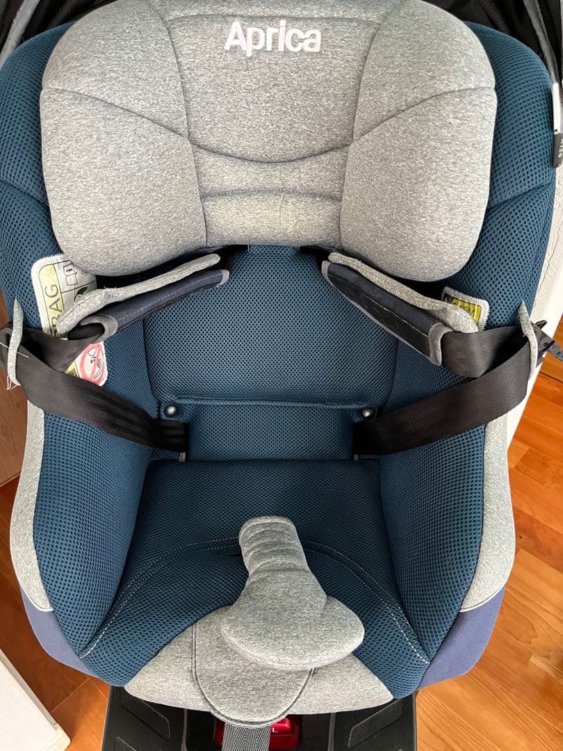 Aprica クルリラプラスチャイルドシート グレー/ネイビー