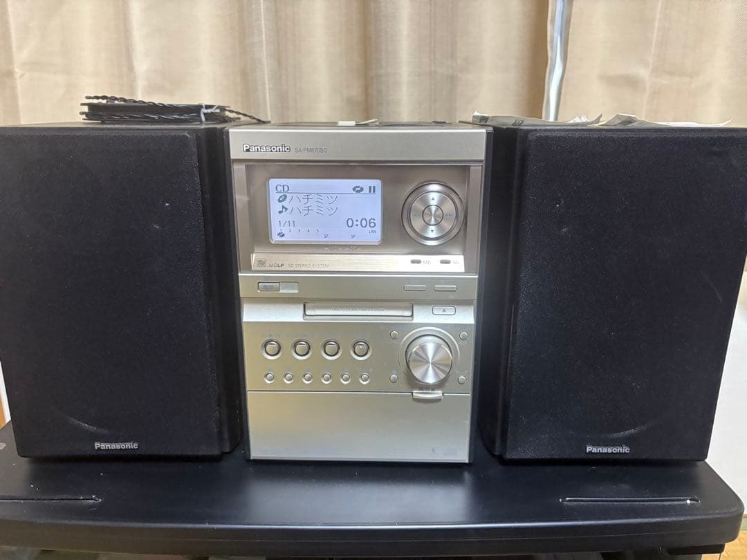 Panasonic SA-PM870SD、中古MD65枚