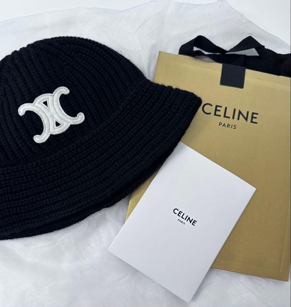 未使用品　CELINE トリオンフクロシェ バケットハット