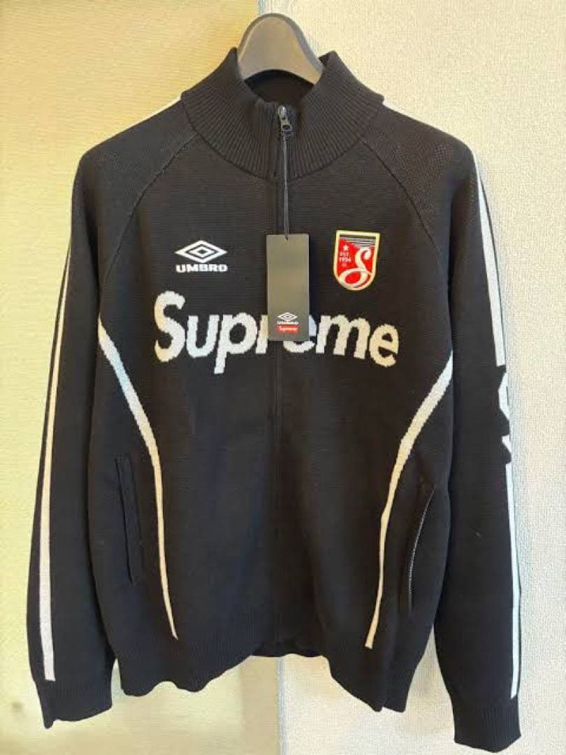 ウェア Supreme Umbro Zip Up Sweater Black