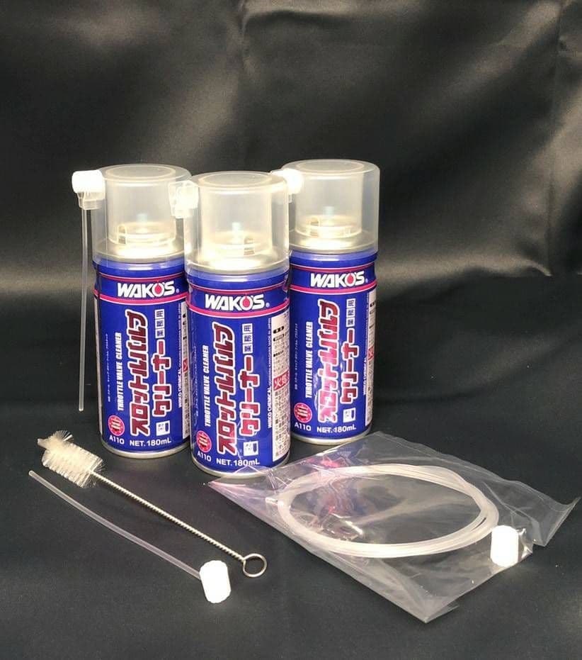 ☆３本セット☆WAKO'S☆スロットルバルブクリーナー☆ブラシ付き！ワコーズ