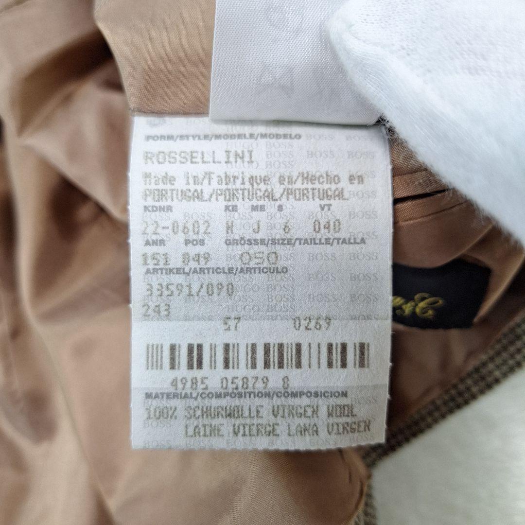 HUGO BOSS　ロロピアーナ　テーラードジャケット　千鳥格子　50